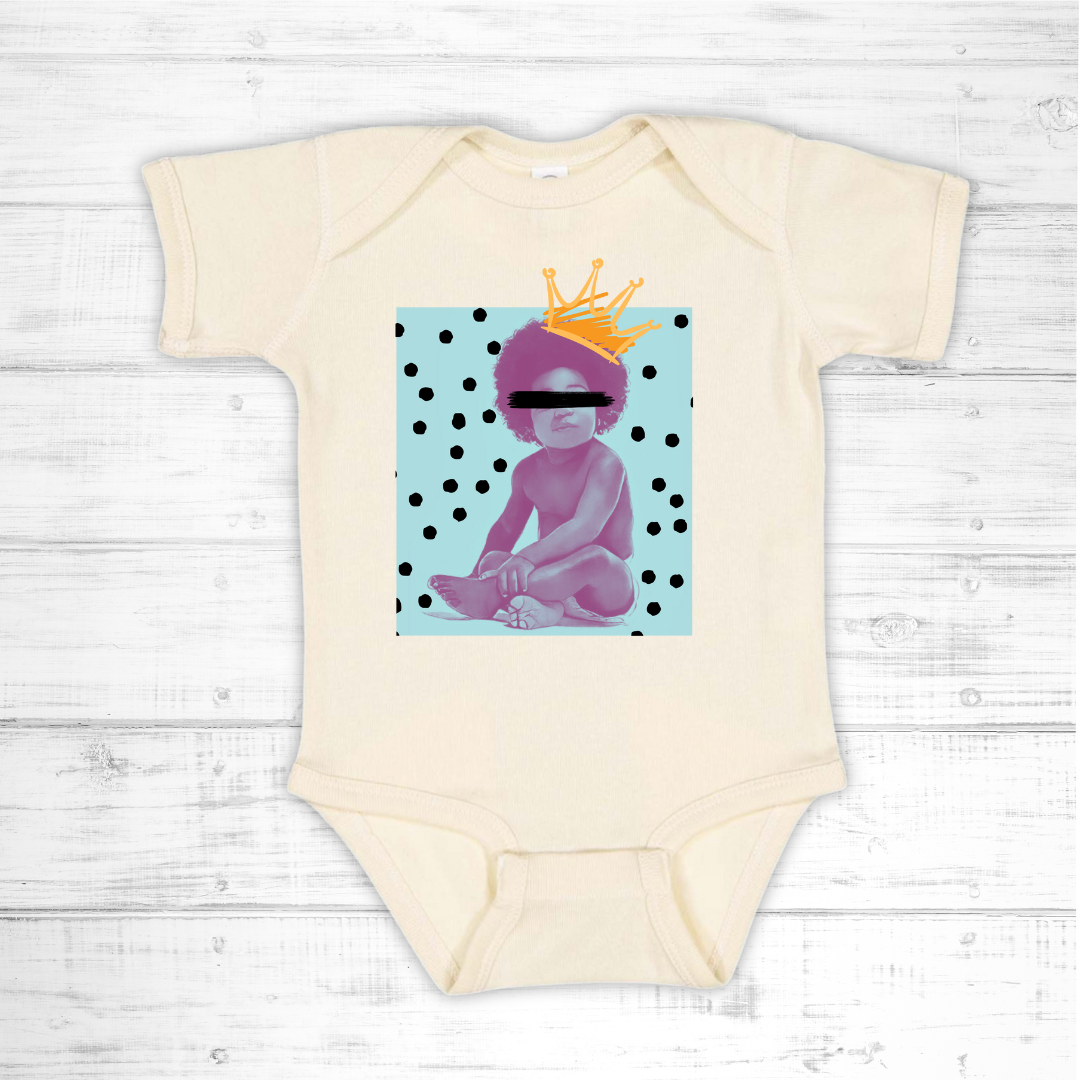 Baby Boy's Short Sleeve Biggie Graphic One-Piece