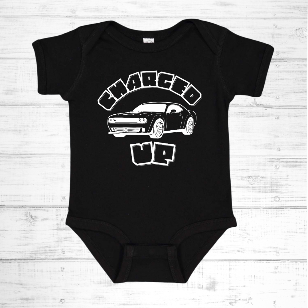 Baby Boy's Short-Sleeve Charged Up One-Piece