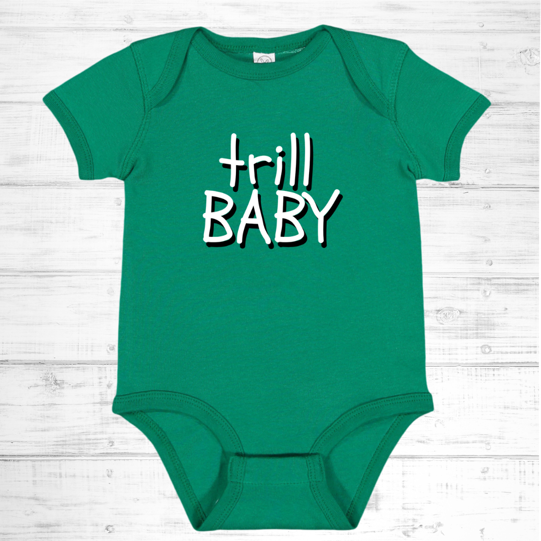 Baby Boy's Short Sleeve Trill One-Piece