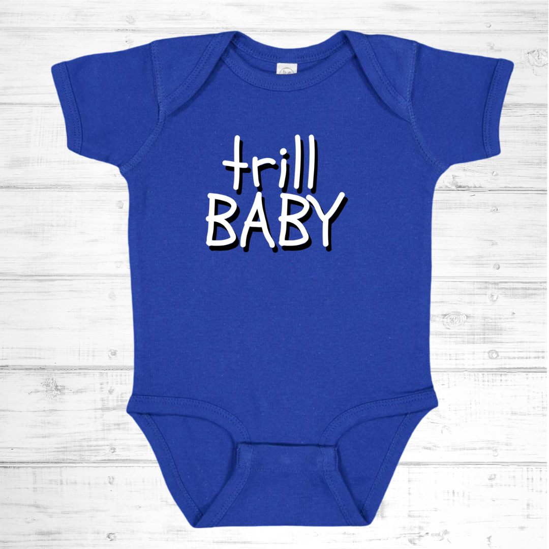 Baby Boy's Short Sleeve Trill One-Piece