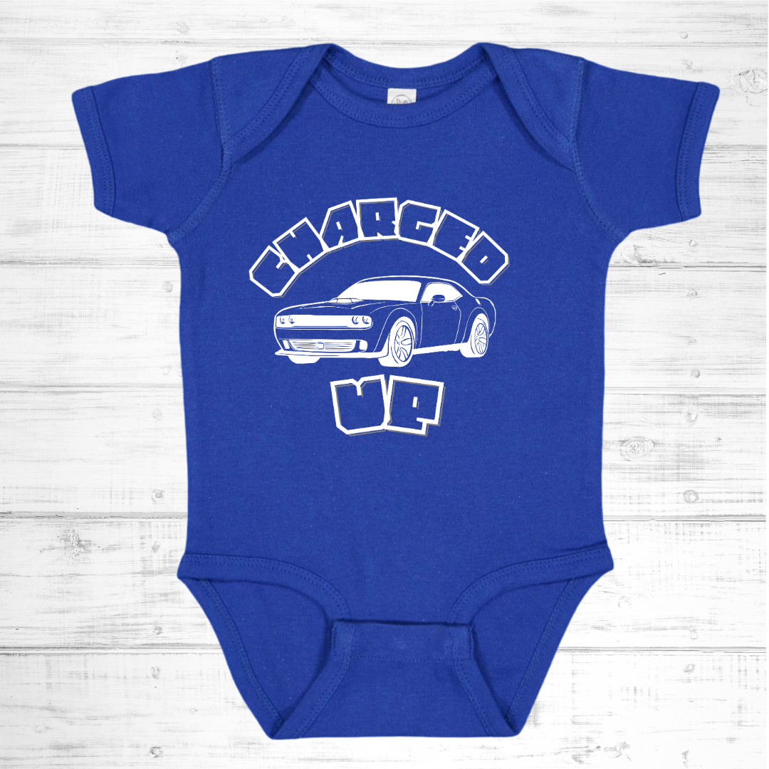 Baby Boy's Short-Sleeve Charged Up One-Piece